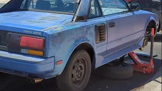 I Learned To Remove Rusty 30 year old TOYOTA (Front Suspension) | AW11 MR2