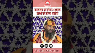 नामजप का ऐसा अभ्यास सभी को होना चाहिए | Shri Rajendra das ji maharaj | #shorts #shortsfeed