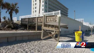 Volusia County working to repair beaches still damaged by hurricanes