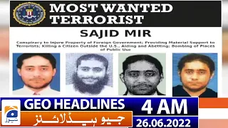 Geo News Headlines 4 AM | 26 June 2022