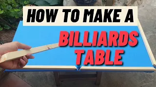 How To Make A BILLIARDS TABLE | DIY - VKT