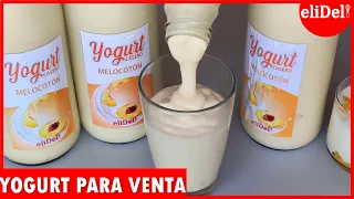 💥YOGURT para VENDER cómo hacer YOGURT ESPESO para NEGOCIO🍑