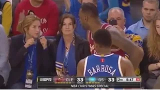 LeBron James Catches Fan Calling Him a Crybaby, Stares Her Down Funny Trash Talk Interview Postgame