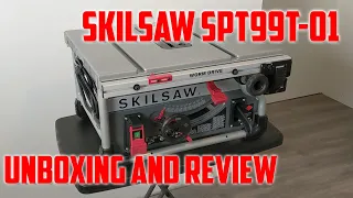 SkilSaw Table Saw SPT99T-01 UNBOXING AND REVIEW