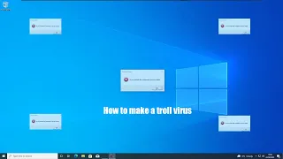 How to make a troll virus