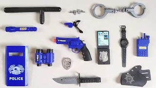 Police weapon toy set, revolver, Dagger, baton, shield, Riot Squad