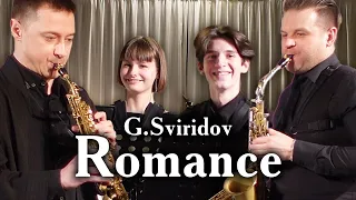 Moscow Saxophone Quartet - ROMANCE by Georgy Sviridov