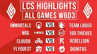 LCS Highlights ALL GAMES Week 6 Day 3 | LCS Spring 2024