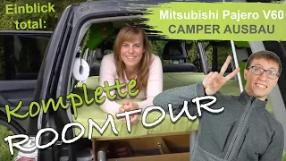 Roomtour durchs Reisemobil 📹🎞 Mitsubishi Pajero V60 Camper Ausbau 🚙 mit Sprungmarken