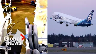 Alaska Airlines flight forced to make emergency landing after door panel blows out mid-air