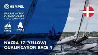 Full Nacra 17 Yellow Fleet Qualification Race 4 | Aarhus 2018