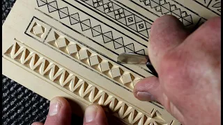 How to chip carve 19 borders!