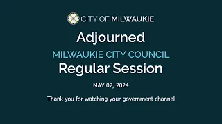 City Council Regular Session 05/07/2024