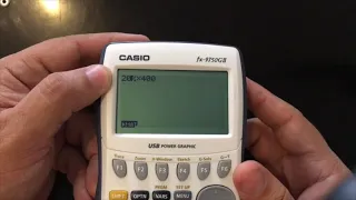 Como escribir % porcentaje Calculadora Casio fx-9750GII