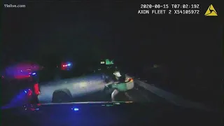 Video shows moment driver slams into police cruiser