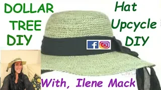 DOLLAR TREE HAT UPCYCLE.