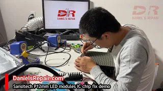 LED module repair tutorial : how to repair IC chips