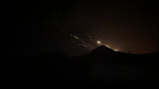 Azerbaijan's MLRS Barrage on Armenian positions in Nagorno Karabakh.