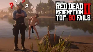 TOP 90 FUNNIEST FAILS IN RED DEAD REDEMPTION 2