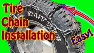 DIY How to Install Tire Chains for Winter Weather Driving Quick Grip Snow Chains  Tire Chain Install