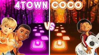 Turning Red 4 Town Vs Coco But In Tiles Hop EDM Rush! Nobody Like U!