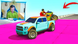 CARRERA COOPERATIVA! EL SALTO MAS INCREIBLE DEL MUNDO!! - GTA 5 ONLINE