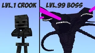 Lv.1 Crook vs Lv.99 Boss (4)- Minecraft Animation