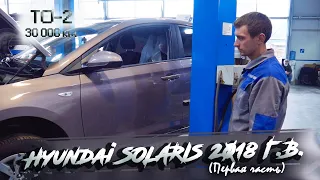 ✅Новый Hyundai SOLARIS | ТО-2 (30 000 км) | 1 часть