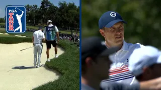 Jordan Spieth makes double bogey after interesting caddie conversation