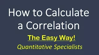 How to Calculate and Interpret a Correlation (Pearson's r)