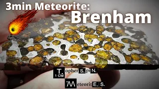 3min Meteorite: Brenham -Pallasite from Kansas USA