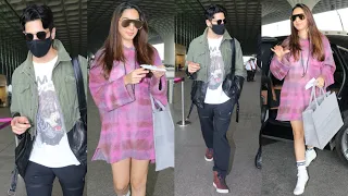 Siddharth Malhotra & Kiara Advani Spotted at Mumbai Airport 😍🔥📸✈️