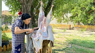 Grandma Rose Butchering a Young Lamb for Eid al-Adha
