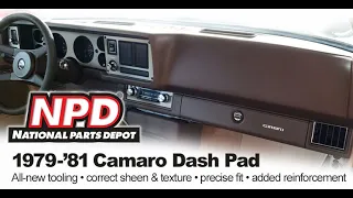 Product Review of NPD Exclusive 1979 1980 1981 Camaro Dash Pad