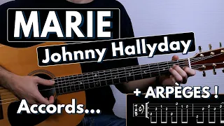 Jouer Marie - Johnny Hallyday | Tuto Guitare (Tablature & Partition)