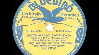 1933 Jerry Freeman - Everything I Have Is Yours (Frank Sylvano, vocal)