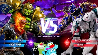 OGGY GHOST RIDER & HULK VS BLACK PANTHER & ANTI VENOM FIGHT IN MARVEL VS CAPCOM INFINITE!