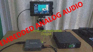 Adding Analog Audio to SDI Video