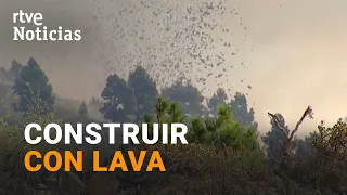 VOLCÁN de LA PALMA: El material que vierte SE UTILIZA en la CONSTRUCCIÓN de infraestructuras I RTVE