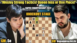 Wesley So VS Ian Nepomniachtchi | Chess.com Rapid Championship 2022 | Knockout Stage (Week 25)