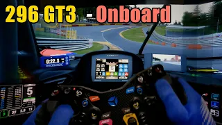 REALISTIC SIM RACING driver's eye cam with FERRARI 296 GT3 on Assetto Corsa Competizione