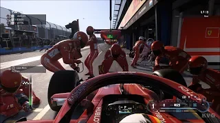 F1 2018 - Melbourne Grand Prix Circuit - PIT Stop Gameplay (PC HD) [1080p60FPS]