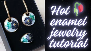 Hot cloisonné enamel jewelry tutorial