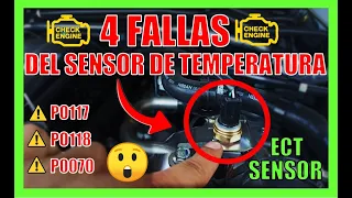 🔥4 Fallas Del SENSOR DE TEMPERATURA Del Refrigerante 👉🏻ASÍ FALLARÁ Tu Carro⚠️