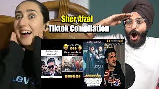 Indian Reaction to Sher Afzal Tiktok Compilation| Raula Pao