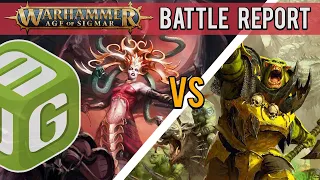 NEW Daughters of Khaine vs Kruleboyz Age of Sigmar Battle Report Ep 105