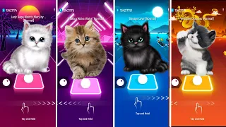 Cute Cats | Bloody Mary Lady Gaga Waka Waka Shakira Savage Love BTS | Tiles Hop EDM Rush