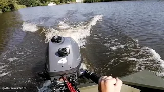 Alumacraft 1036 10ft Jon  Acceleration test, with yamaha 4hp 4 stroke