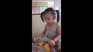 Baby Ella Grace version of counting money...