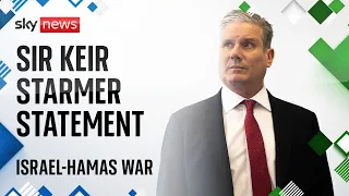 Sir Keir Starmer delivers speech on Israel-Hamas war